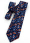 Floral Silk Jacquard Tie - Orange